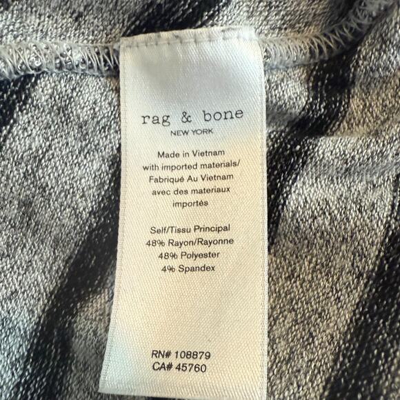 Rag & Bone Striped Hudson V-Neck Long Sleeve Top/Sweater Size XS MSRP $155 - Picture 5 of 6